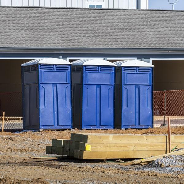 Heavy-duty construction site porta potty in Wilkes-Barre, Pennsylvania